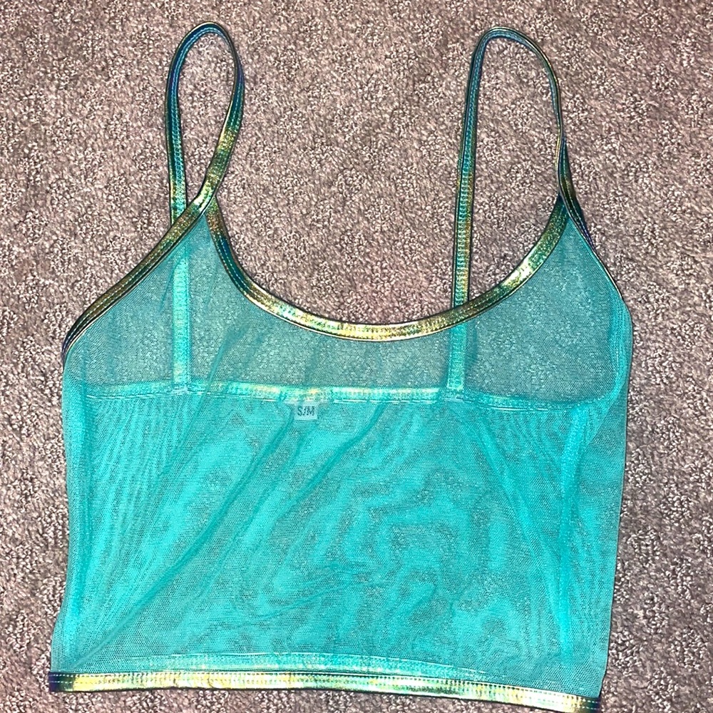IHeart Raves mesh tank